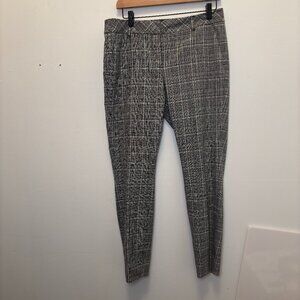 RW&CO. Black & White Plaid Slim Leg Ankle Pant Women's Size 8.